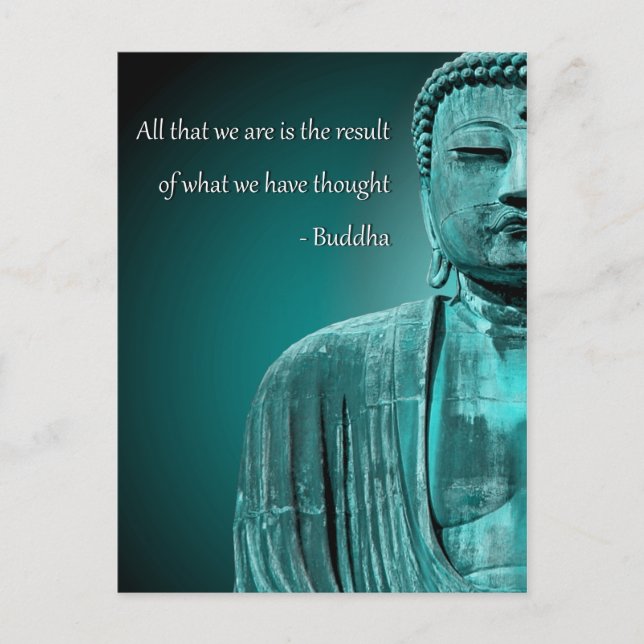 Carte Postale Citation de Bouddha Zen Inspirational Spirituel (Devant)