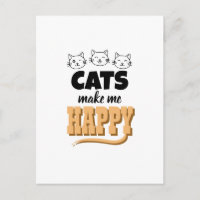 Citation de chat mignon Typographie Amateur de cha
