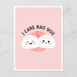Carte Postale Citation de citation d'amour de pun de nourriture 
