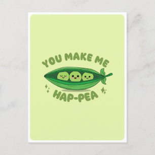 Carte Postale Citation de citation d'amour de pun de nourriture