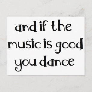 Carte Postale Citation de danse