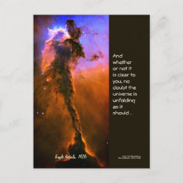 Carte Postale Citation de Desiderata - Tour à Eagle Nebula, M16
