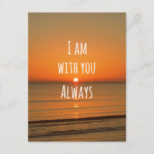 Carte Postale Citation de Dieu inspirateur : Verse de la Bible J