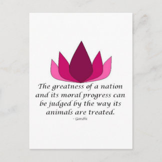 Carte Postale Citation de Gandhi