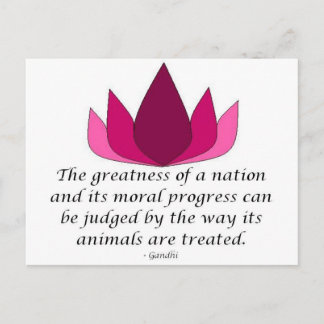 Carte Postale Citation de Gandhi