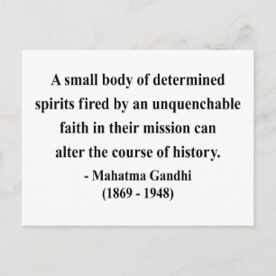 Carte Postale Citation de Gandhi 6a