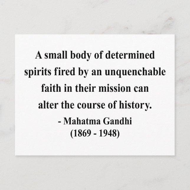 Carte Postale Citation de Gandhi 6a (Devant)