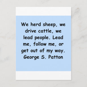 Carte Postale citation de george s patton