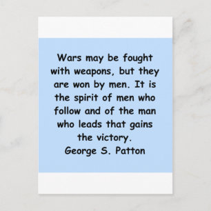 Carte Postale citation de george s patton