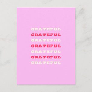 Carte Postale Citation de gratitude, de remerciement et de recon