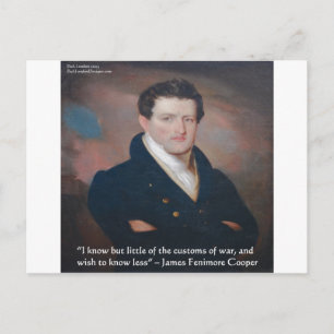 Carte Postale Citation de James Fenimore Cooper
