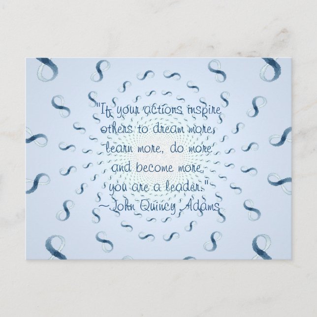 Carte Postale Citation de John Quincy Adams (Devant)