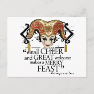 Carte Postale Citation De La Fête Comédie Des Erreurs