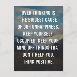 Carte Postale Citation De La Plus Grande Cause De Malheur