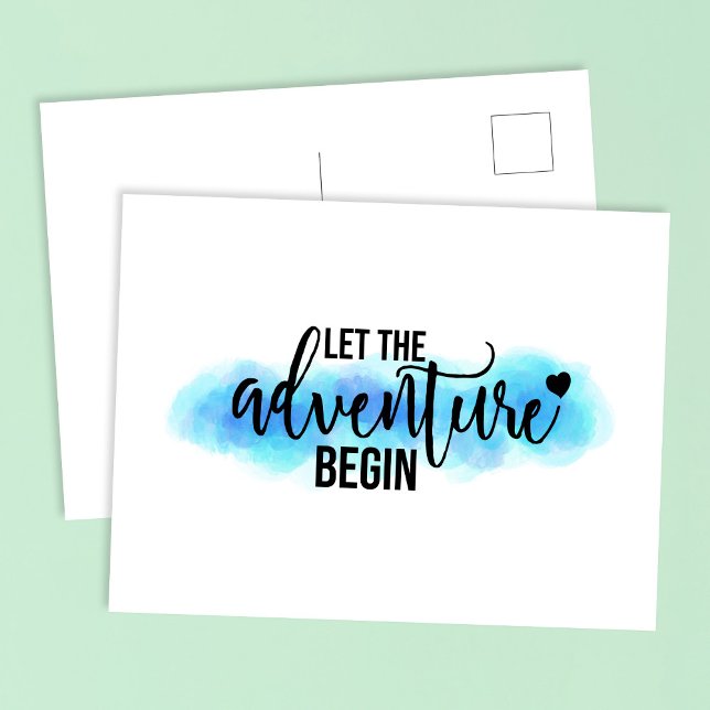 Carte postale Citation de l'aventure (Créateur téléchargé)