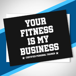 Carte Postale Citation de l'entraîneur personnel certifié Fitnes