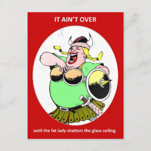 Carte Postale Citation de motivation féministe amusante Il n'est