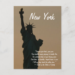 Carte Postale Citation de New York/Statue de la Liberté