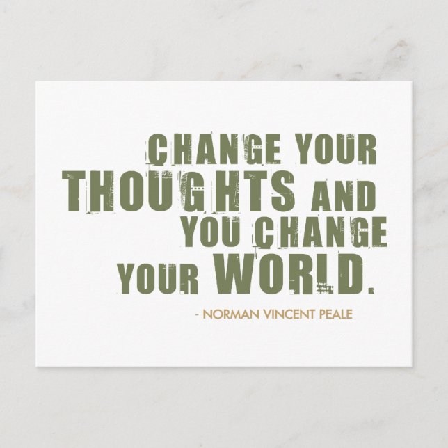 Carte Postale Citation de Norman Vincent Peale (Devant)