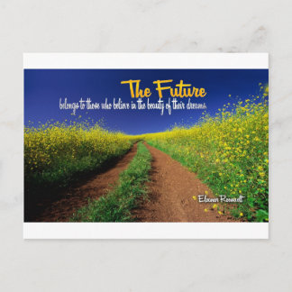 Carte Postale Citation de rêve inspirationnelle — Eleanor Roosev