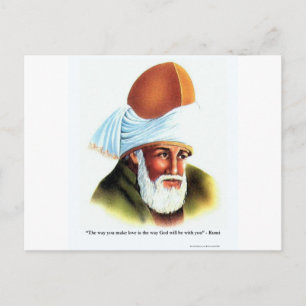 Carte Postale Citation de Rumi "Faire l'amour" sur des T-shirts,