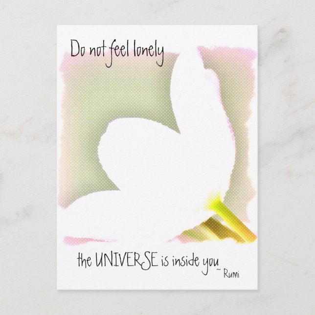 Carte Postale Citation de Rumi Tulip pointillé (Devant)