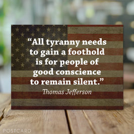 Carte Postale Citation de Thomas Jefferson