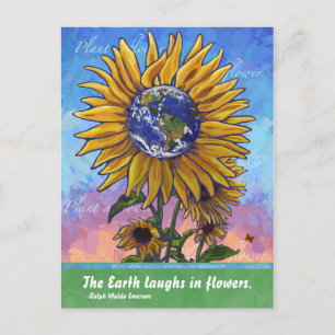 Carte Postale Citation de tournesol