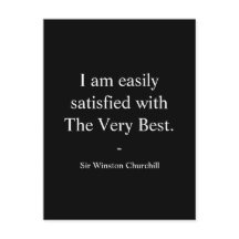 Citation de Winston Churchill ; La Toute Meilleure