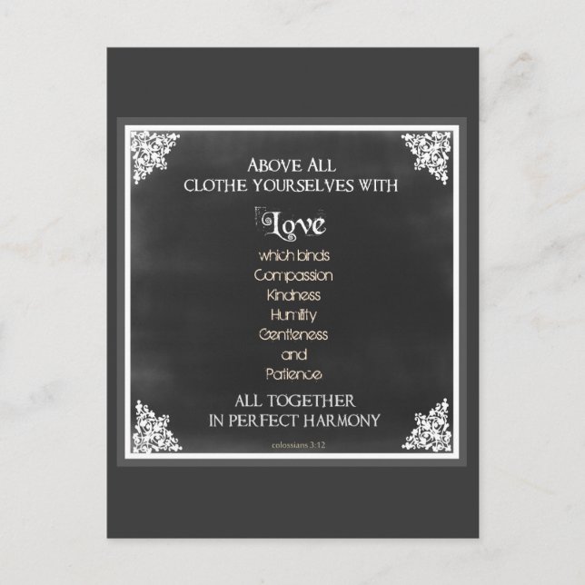 Carte Postale Citation d'Écriture Inspirante (Devant)