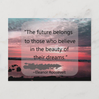 Carte Postale Citation d'Eleanor Roosevelt