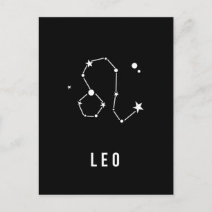 Carte Postale Citation des signes Leo Zodiac