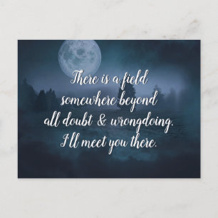 Carte Postale Citation d'inspiration Je vais vous y rencontrer