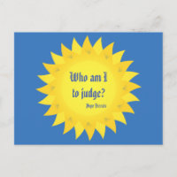 Citation du pape François : Qui suis-je pour juger