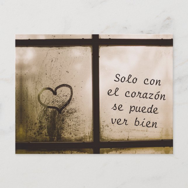 Carte Postale Citation du Petit Prince (Devant)