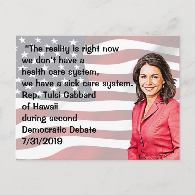 Carte Postale Citation du représentant Tulsi Gabbard d'Hawaii (Devant)