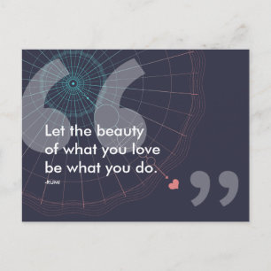 Carte Postale citation du succès de rumi