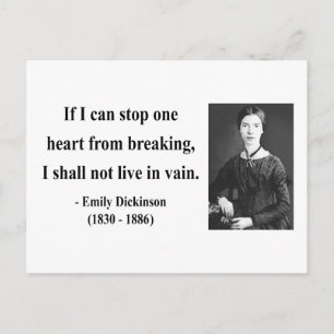 Carte Postale Citation Emily Dickinson 6b