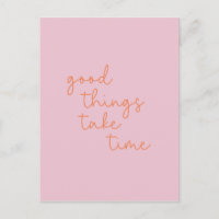 Citation inspirante en rose et orange 