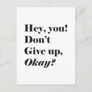 Carte Postale Citation inspirante et encourageante