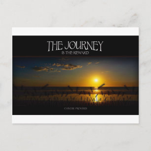 Carte Postale Citation inspirante — Le voyage de la vie