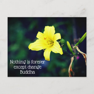 Carte Postale Citation Jaune Inspirationnelle