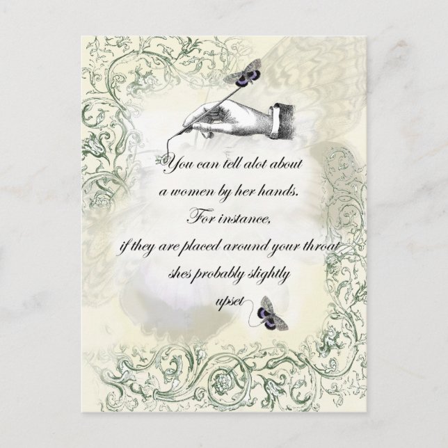 Carte Postale Citation "Les mains des femmes" (Devant)