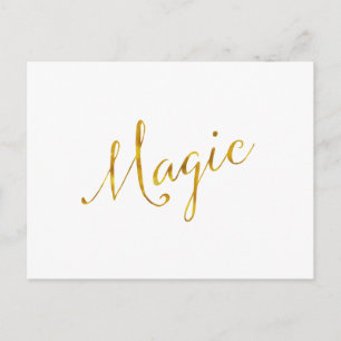 Carte Postale Citation Magique Citations Faux Gold Citations Hum