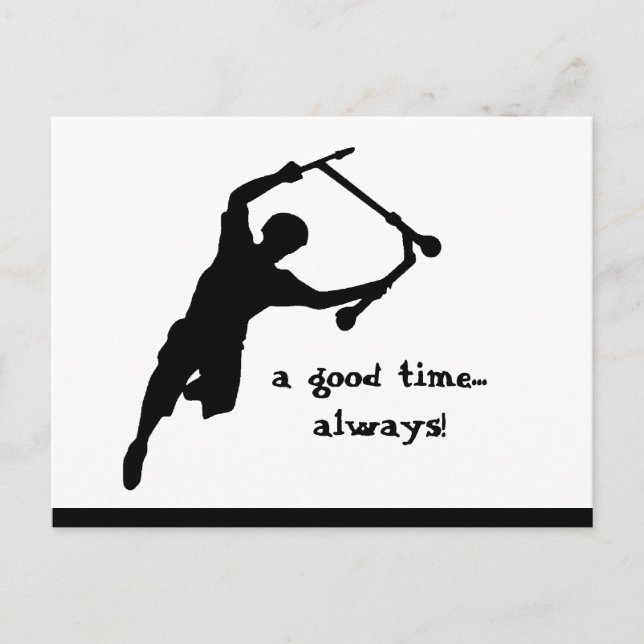 Carte Postale Citation Motivational Scooter Bon Temps Toujours (Devant)