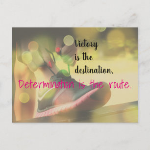 Carte Postale Citation Motivational Victory Slogan Netball
