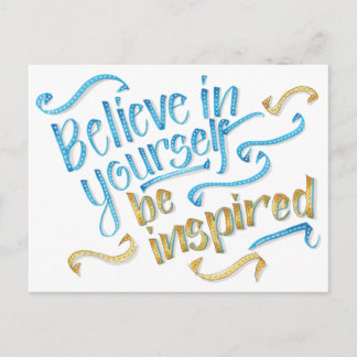 Carte Postale Citation motivationnelle - Croyez en vous