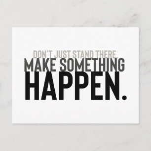 Carte Postale citation motivationnelle minimale ne supportez pas