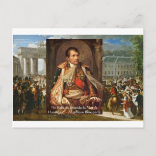 Carte Postale Citation Napoléon "Politique de la stupidité" Cade