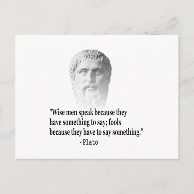 Carte Postale Citation Par Platon (Devant)